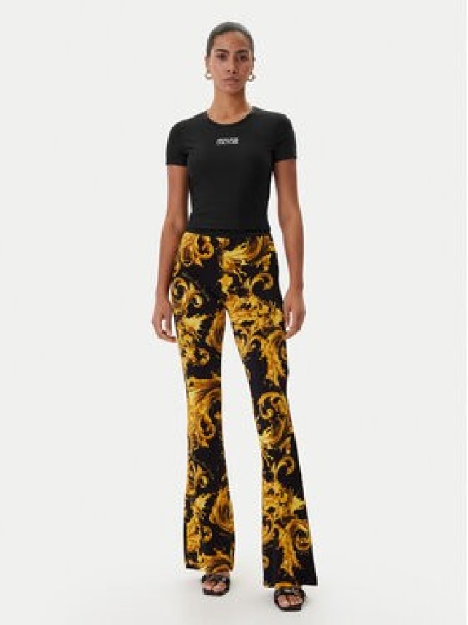 Versace Jeans Couture Legginsy 80HAC107 JS533 Czarny Flare Fit