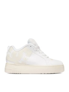DC Shoes Sneakersy EO-COURT GRAFFIK PLATFORM DC02422102 Biały