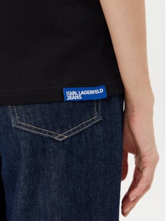 Karl Lagerfeld Jeans T-Shirt A1W17005 Czarny Relaxed Fit