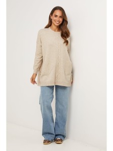 Soft Cashmere Sweter w kolorze szarobrązowym rozmiar: 38/40