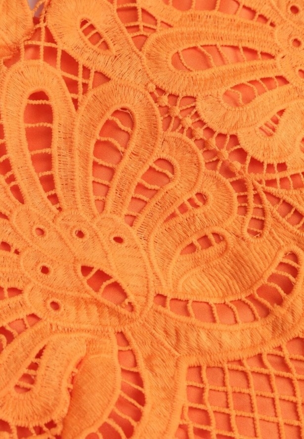 Pomarańczowa Sukienka Cilleis