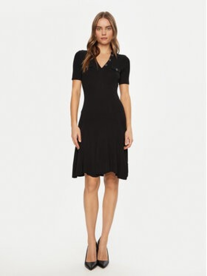 Guess Sukienka dzianinowa W5RK18 Z2U00 Czarny Regular Fit