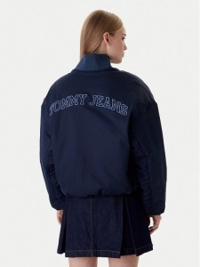 Tommy Jeans Kurtka bomber Varsity DW0DW22044 Granatowy Relaxed Fit