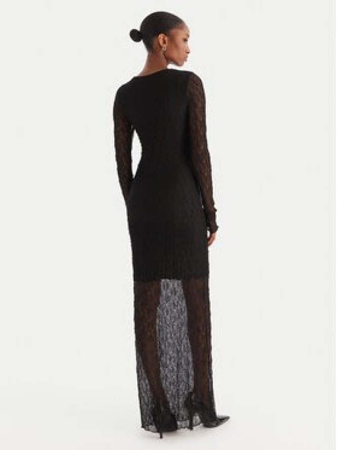 Eleh Sukienka wieczorowa EFW250330 Czarny Slim Fit