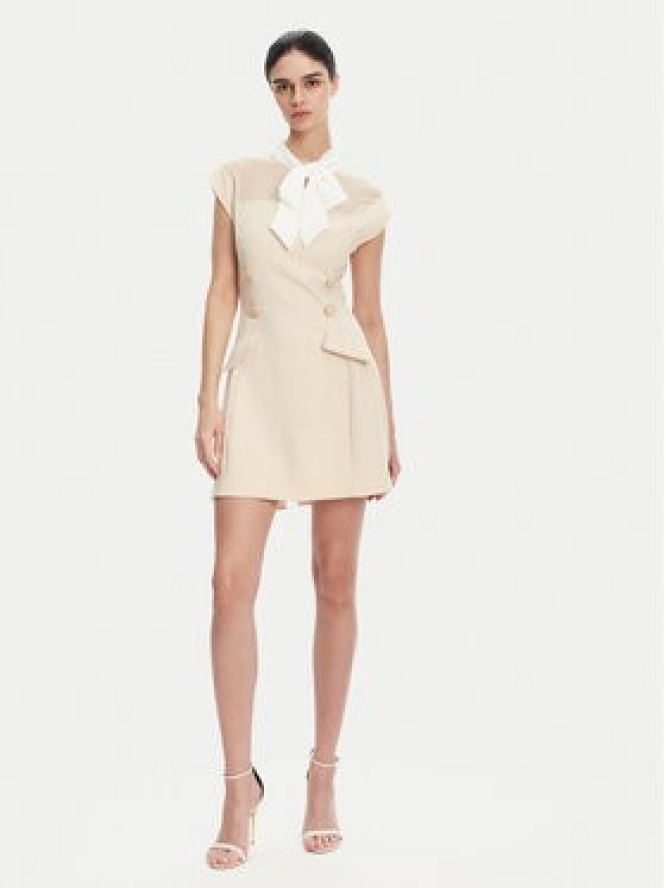 Imperial Sukienka koktajlowa AFJJJKP Écru Regular Fit