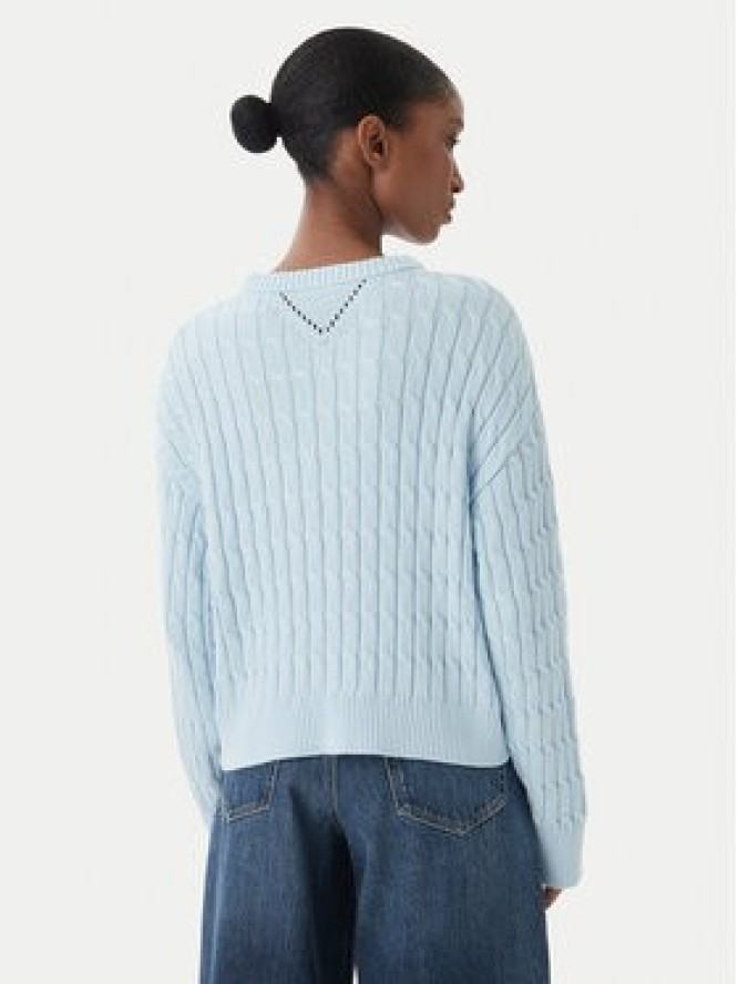 Tommy Hilfiger Sweter WW0WW48433 Niebieski jasny Regular Fit
