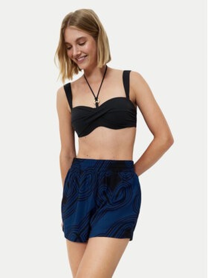 Triumph Szorty materiałowe Beach MyWear 10222167 Granatowy Regular Fit