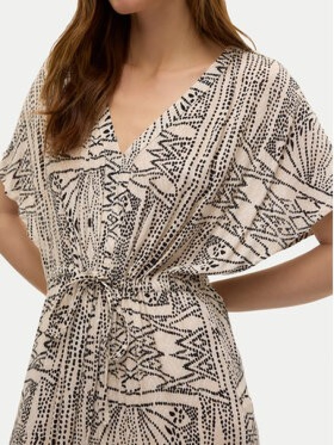 Vero Moda Sukienka letnia Menny 10303701 Beżowy Loose Fit