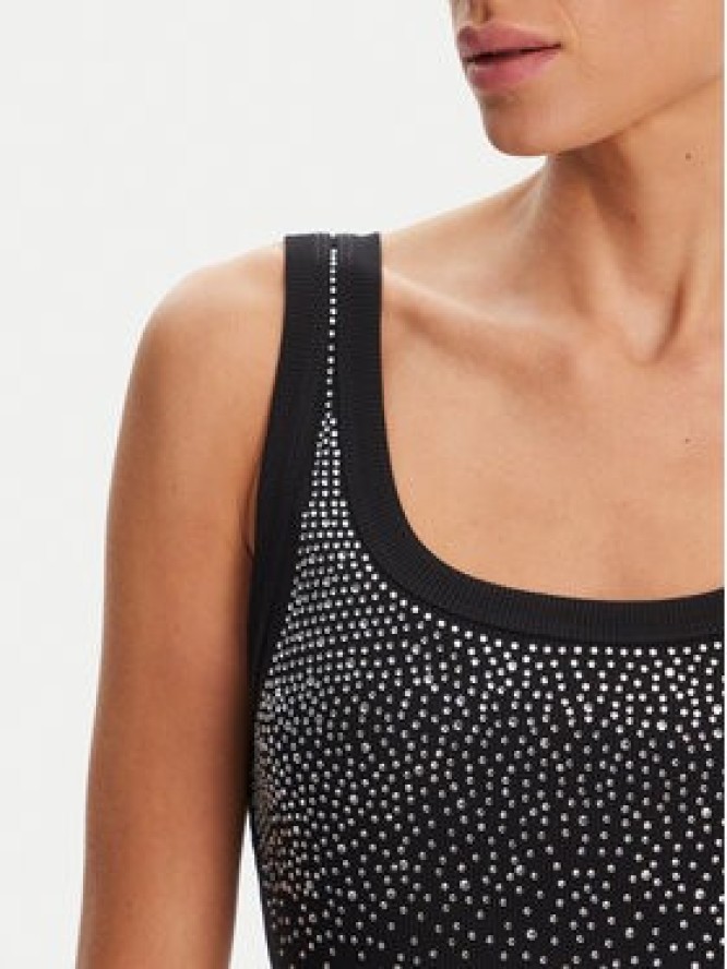 Rinascimento Top CFC0124040003 Czarny Regular Fit