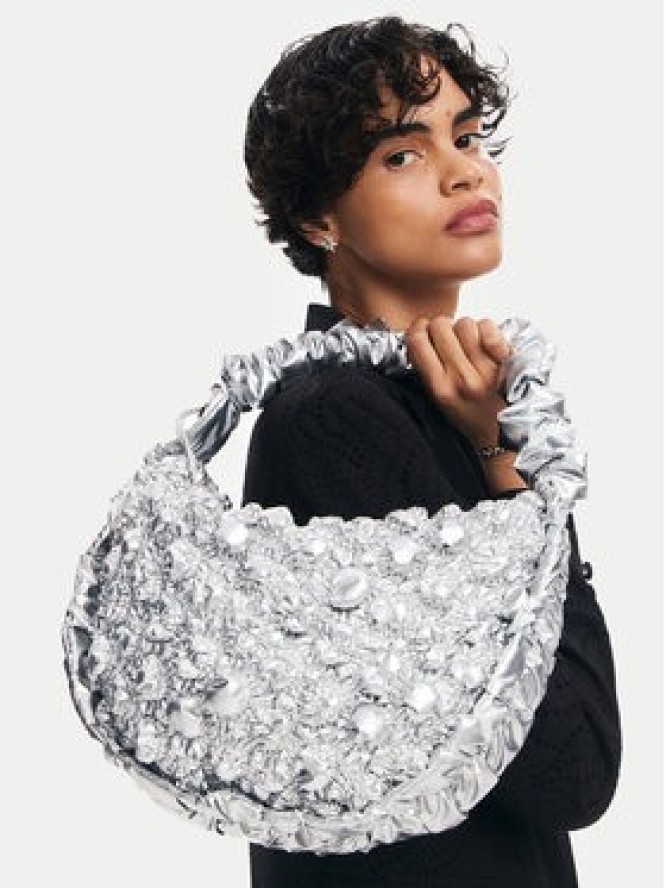 Desigual Torebka Flossy 24WAXA18 Srebrny