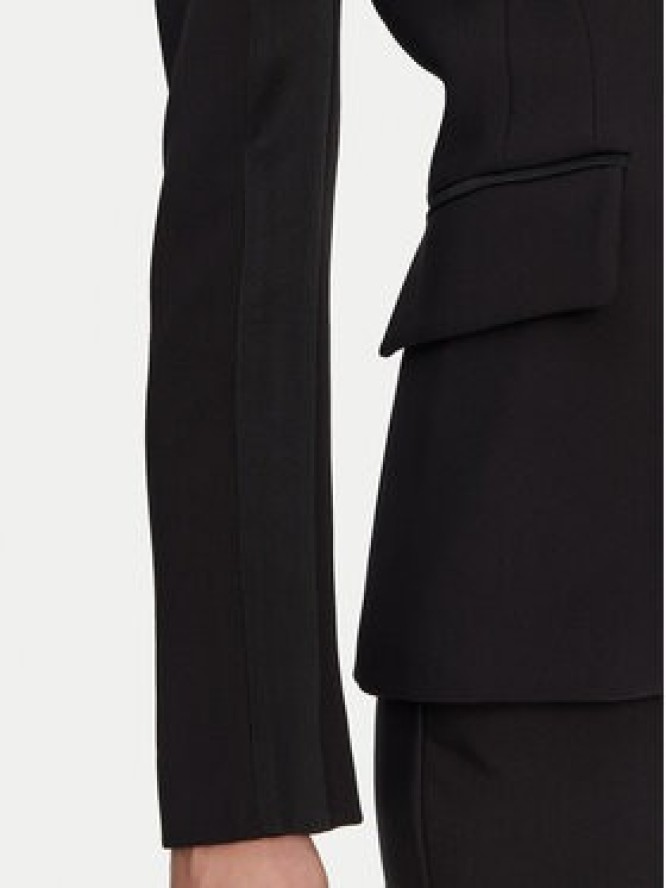 Elisabetta Franchi Marynarka GI-149-51E2 Czarny Regular Fit