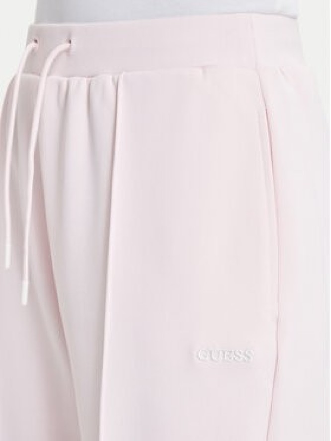 Guess Spodnie dresowe V6BB17 K6344 Różowy jasny Regular Fit