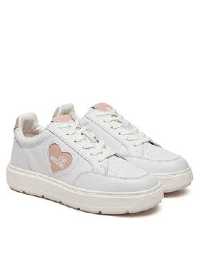 LOVE MOSCHINO Sneakersy JA15154G1MIA110B Biały