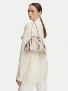 Guess Torebka Yvonne Logo Mini HWSG23 78760 Beżowy jasny