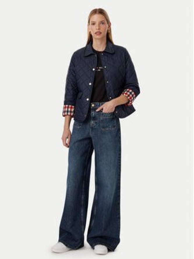 Tommy Hilfiger Kurtka przejściowa WW0WW50936 Granatowy Slim Fit