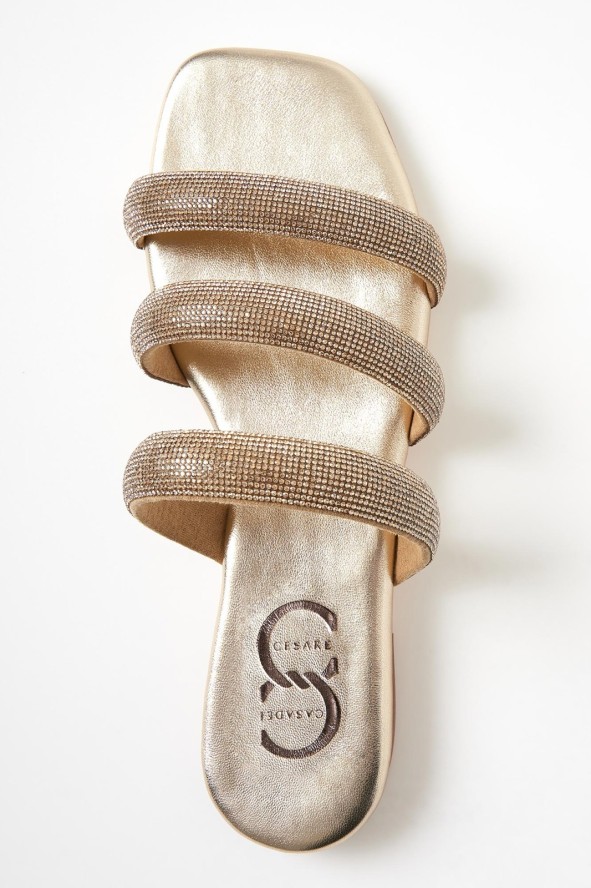 Klapki damskie skórzane CESARE CASADEI