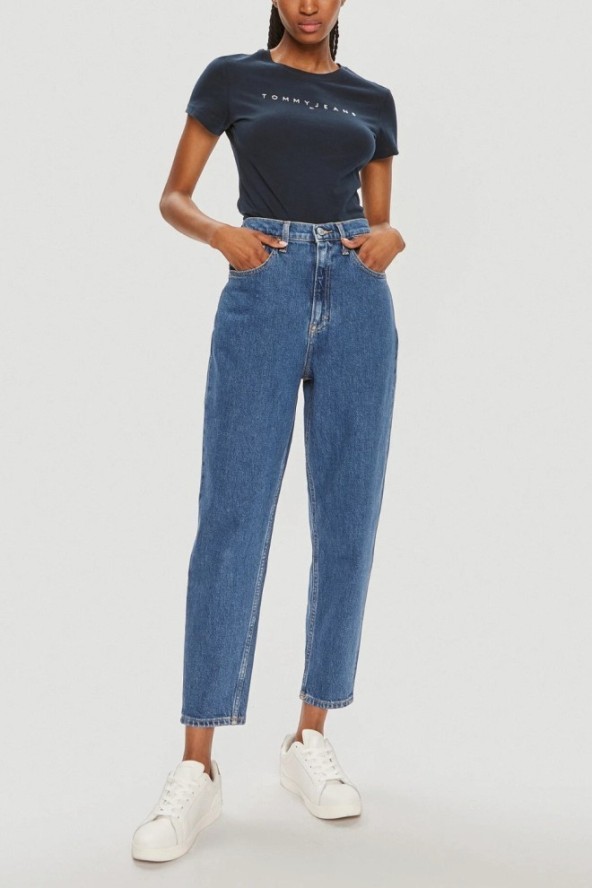 TOMMY JEANS Granatowy damski t-shirt, Rozmiar S