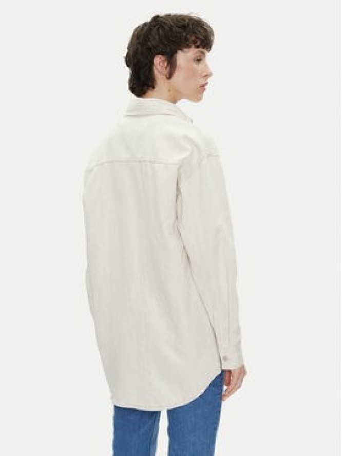 Pepe Jeans Koszula jeansowa PL304963 Écru Oversize