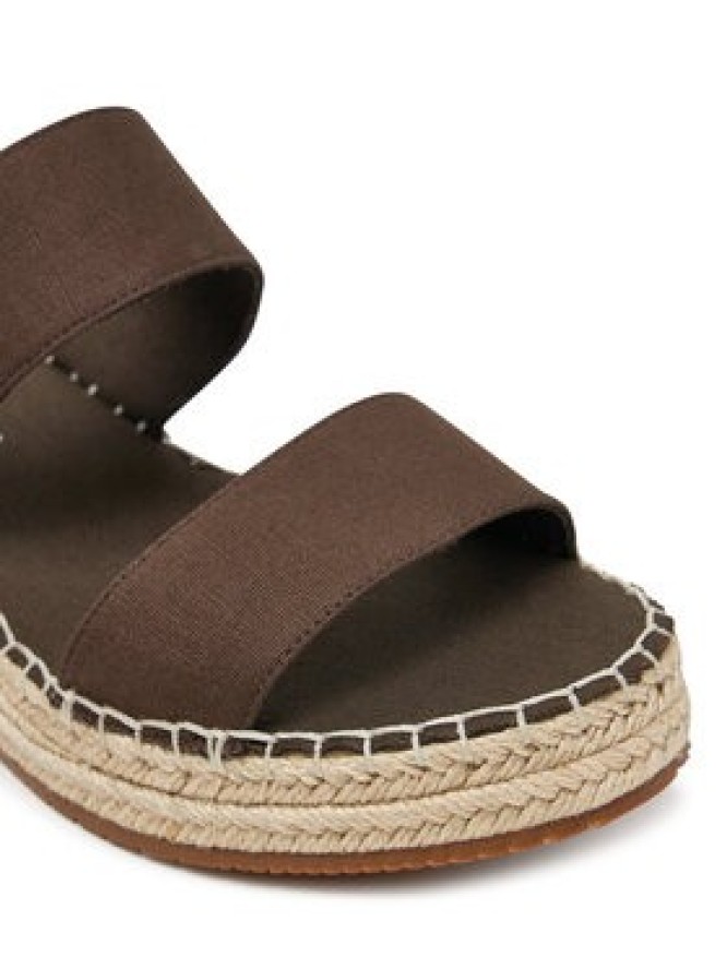 Calvin Klein Jeans Espadryle Sporty Rope Mg Lth Webbing YW0YW01704 Brązowy