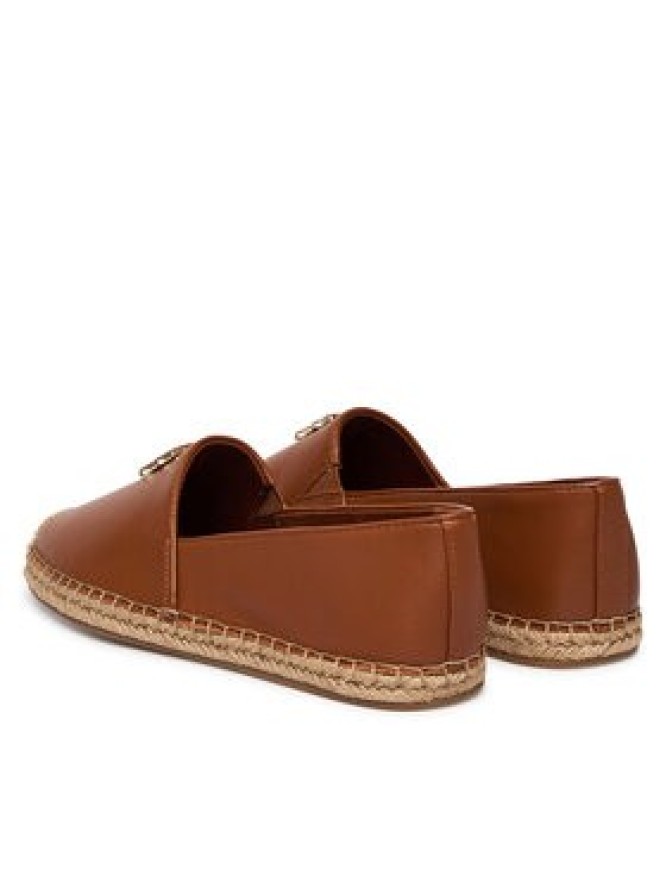 Tommy Hilfiger Espadryle Th Logo Leather Espadrille FW0FW09246 Brązowy