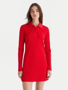 Calvin Klein Jeans Sukienka codzienna LV047D228G Czerwony Slim Fit