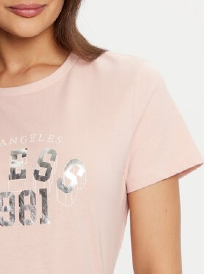 Guess T-Shirt V5RI06 I3Z14 Różowy Regular Fit