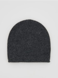 Czapka z wełną i kaszmirem - ciemnoszary