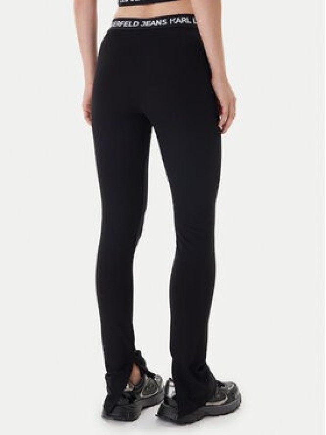Karl Lagerfeld Jeans Legginsy B1W10091 Czarny Regular Fit