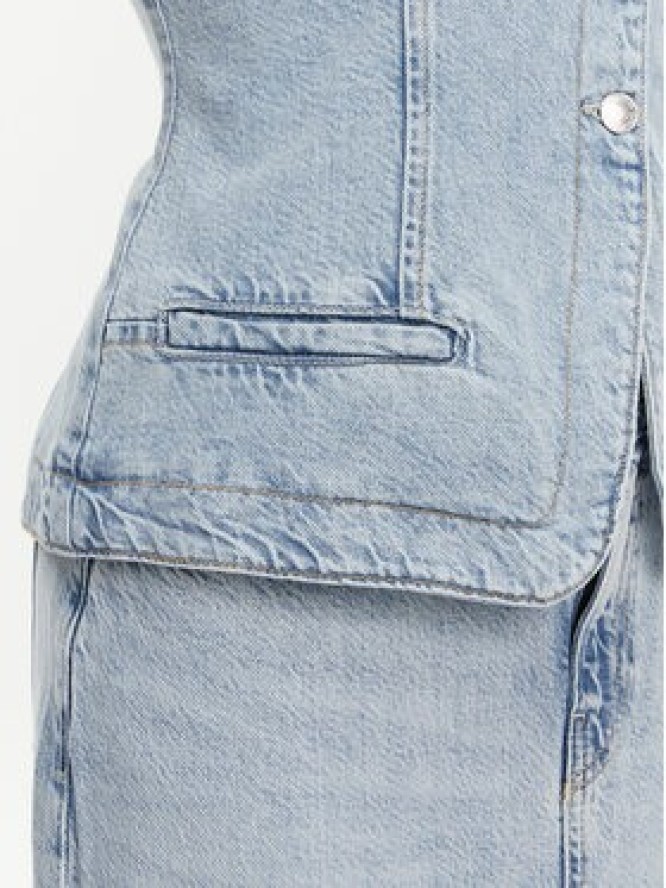 Guess Kamizelka W5GN89 D5B96 Niebieski Regular Fit