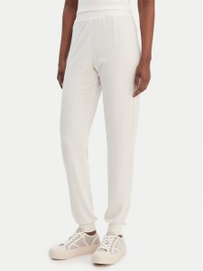 Guess Spodnie dresowe O6GB01 KCQP2 Écru Regular Fit