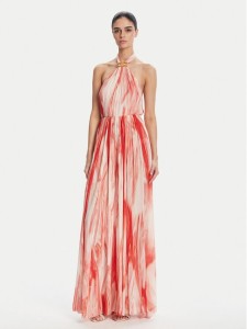 Elisabetta Franchi Sukienka letnia ABR4752E2 CP9 Czerwony Regular Fit