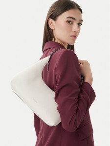 Calvin Klein Torebka Foil Logo Conv Shou?Lder Bag LV04F3272G Biały