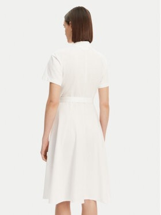 Lacoste Sukienka koszulowa EF9621 Biały Regular Fit