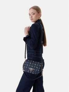 Guess Torebka Emelie Logo HWGP99 28200 Granatowy