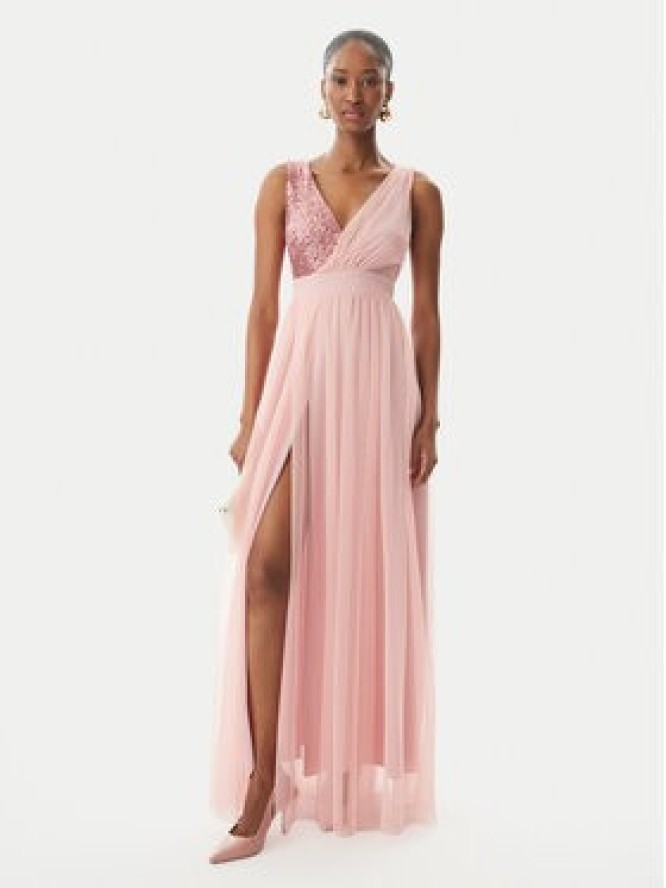 Rinascimento Sukienka wieczorowa CFC0123704003 Różowy Regular Fit