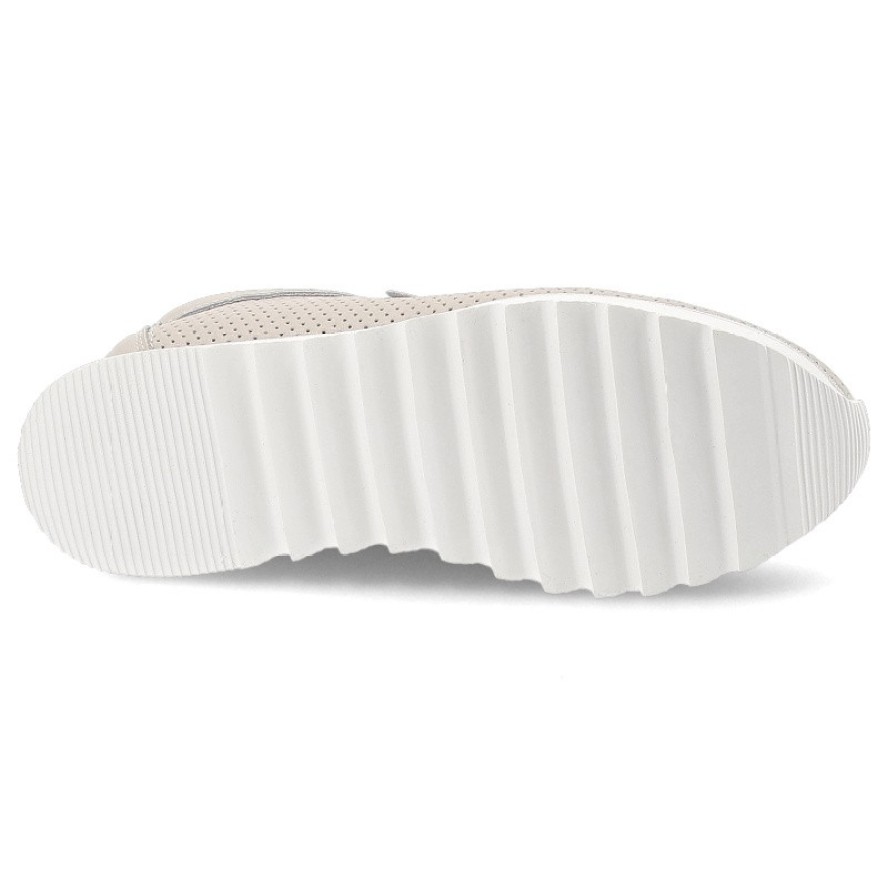 Beżowe Sneakersy S.Barski Płaskie Obuwie Damskie