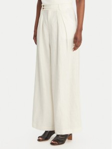 Eleh Spodnie palazzo SS260318 Biały Wide Leg