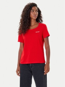 Mustang T-Shirt Alma 1016748 Czerwony Regular Fit