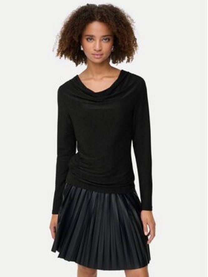 ONLY Bluzka Rich 15360265 Czarny Regular Fit