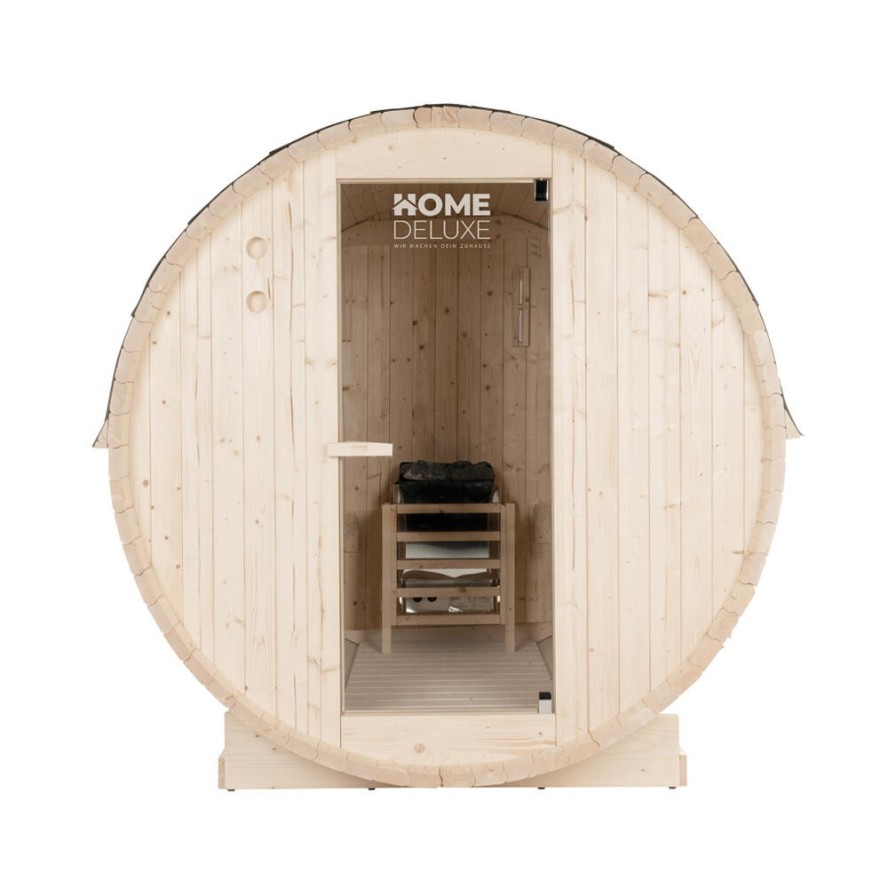 Zewnętrzna sauna beczkowa LAHTI L - 195 x 180 cm dla 4 osób