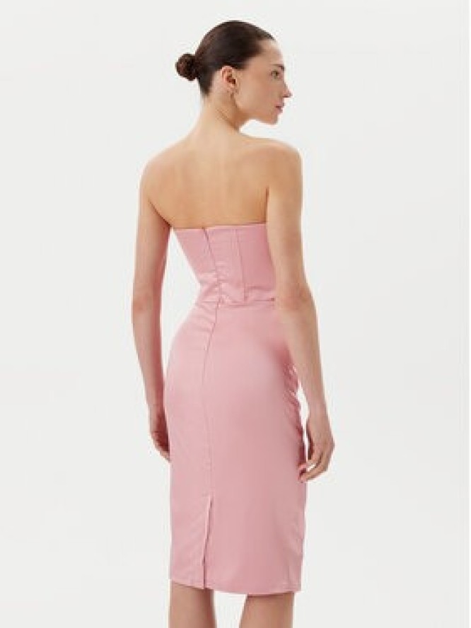 Rinascimento Sukienka koktajlowa CFC0123676003 Różowy Regular Fit