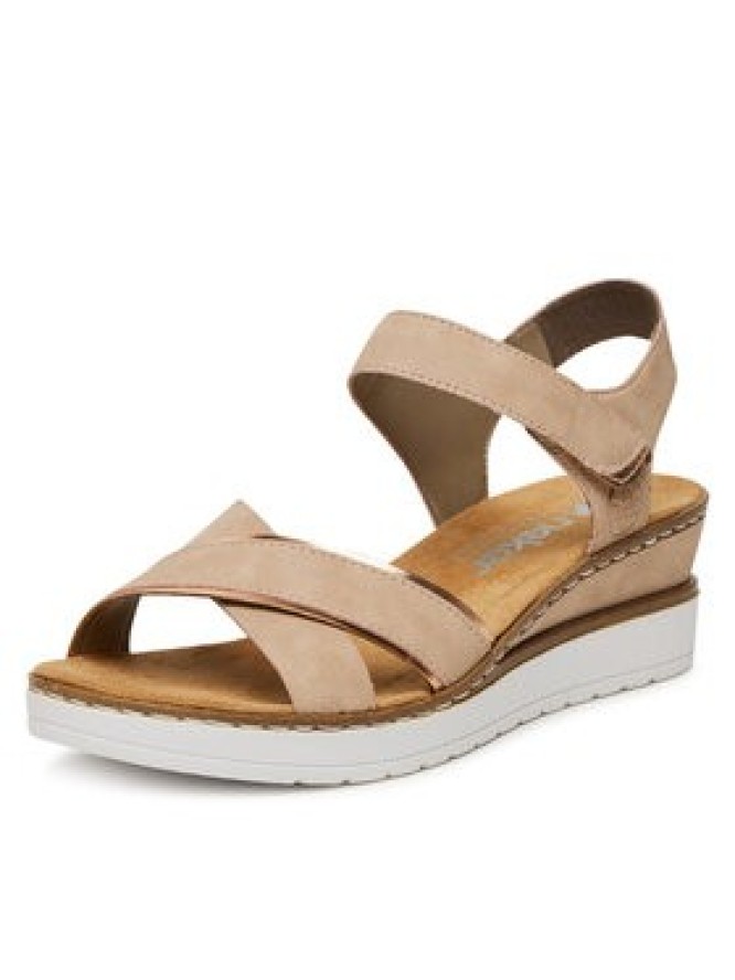 Rieker Sandały V38G9-31 Różowy