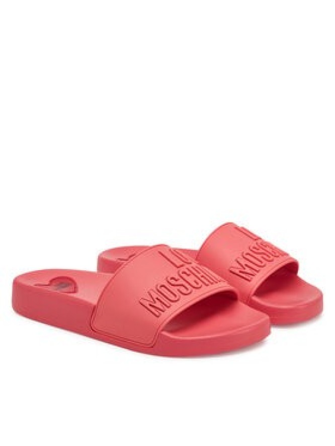 LOVE MOSCHINO Klapki JA28052G1MI15502 Koralowy