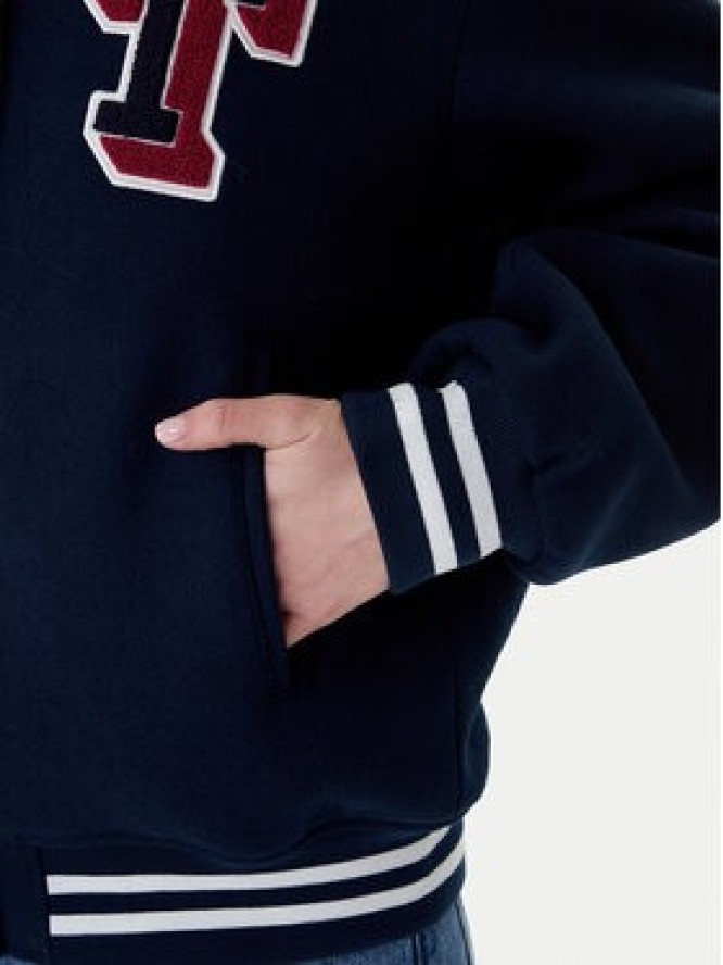Tommy Jeans Kurtka bomber Varsity DW0DW22051 Granatowy Relaxed Fit