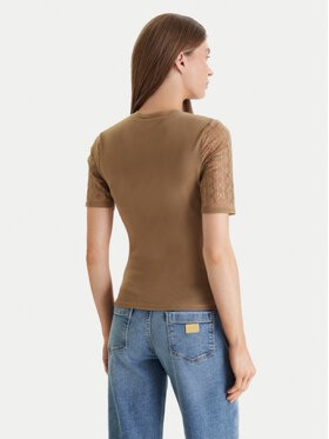 Marciano Guess T-Shirt 5RGP22 6311A Beżowy Regular Fit