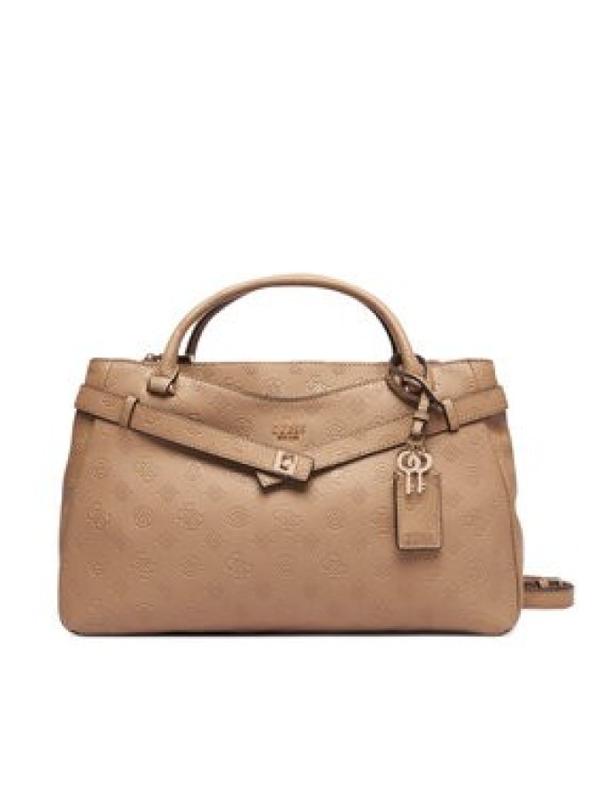 Guess Torebka Ella Logo HWPD97 46060 Beżowy ciemny