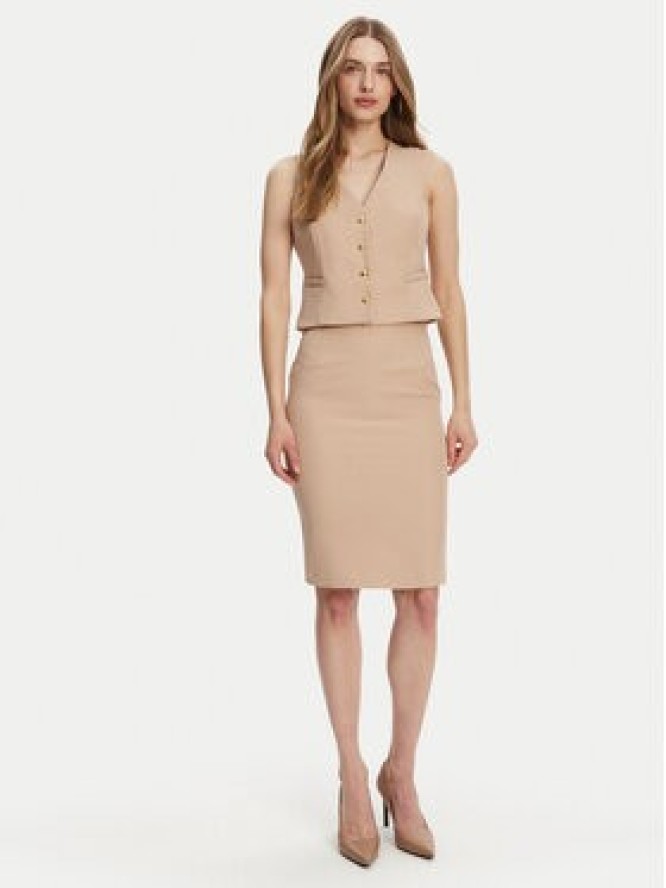 Maryley Kamizelka 25EB128/43PG Beżowy Regular Fit