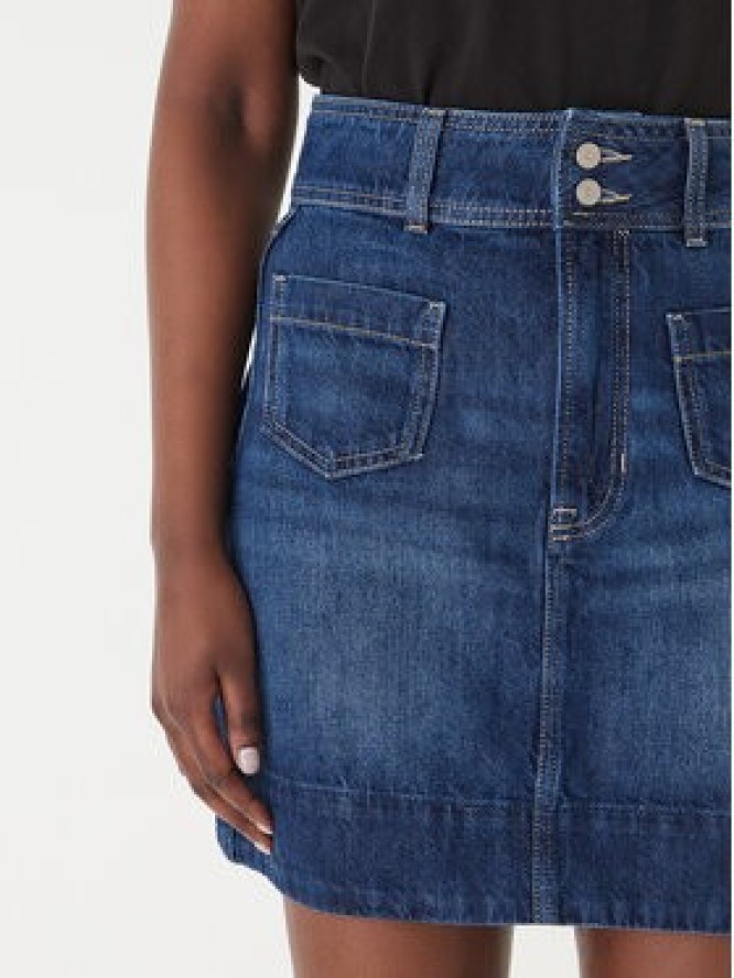 BOSS Spódnica jeansowa 50559404 Niebieski Regular Fit