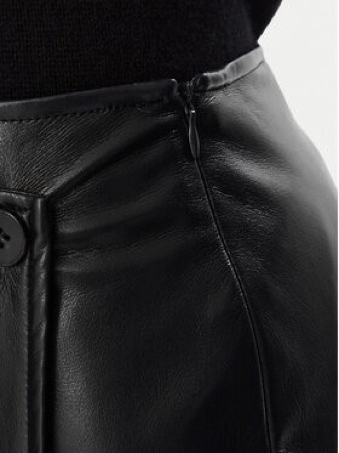 Marella Spódnica z imitacji skóry Emme by Marella Utile 2625776012 Granatowy Slim Fit