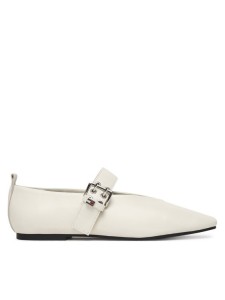 Tommy Jeans Baleriny Tjw Ballerina Buckle EN0EN03019 Biały